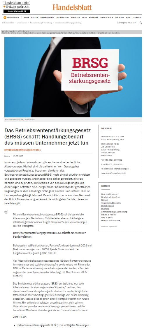 Betriebsrentenstärkungsgesetz_BRSG_Wirtschaftswoche